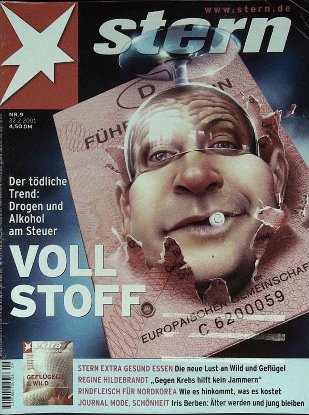 Stern Magazin Deutschland 2001-09 Iris Berben Regine Hildebrandt