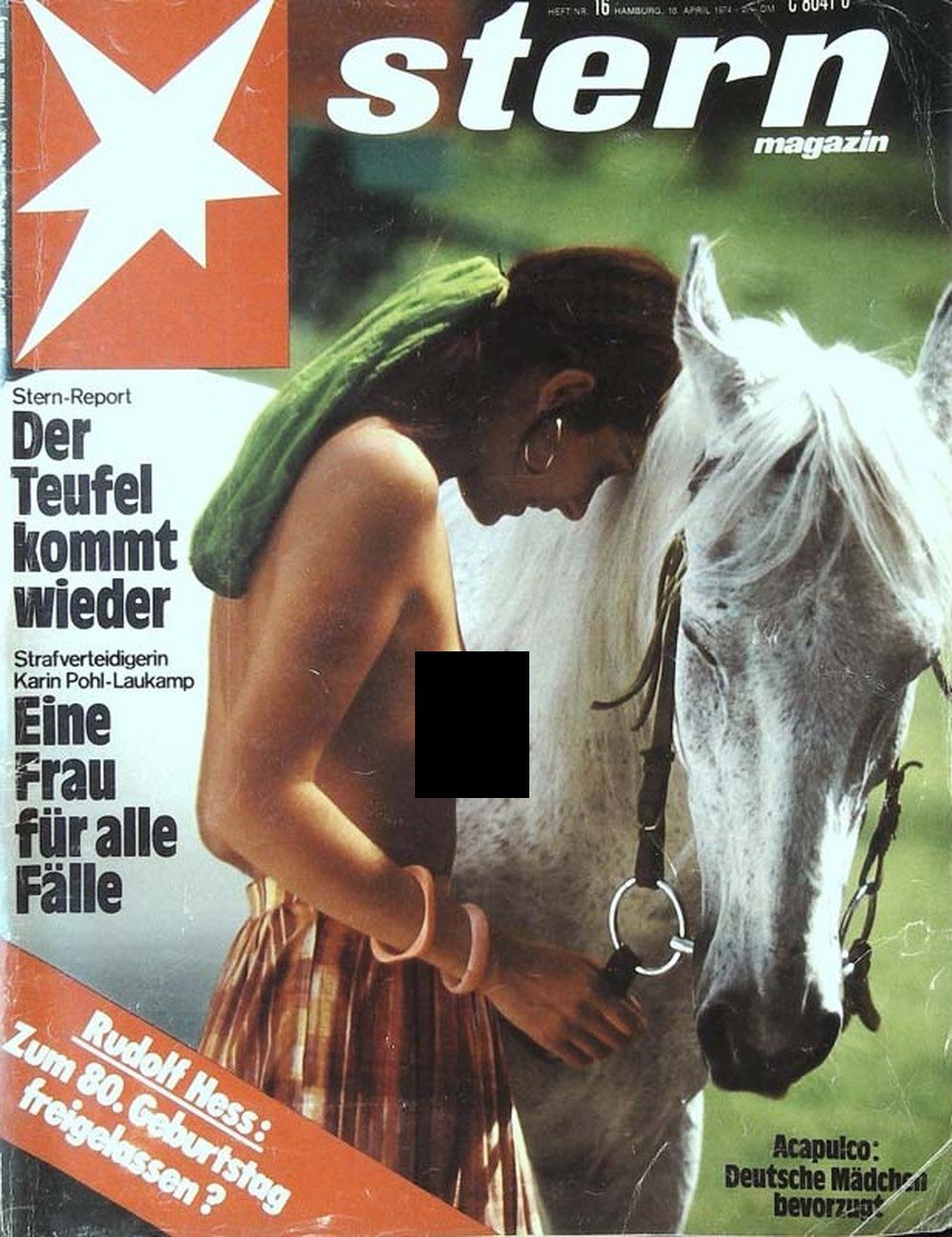 Stern Magazin Deutschland 1974-16 Rudolf Hess Karin Pohl-Laukamp