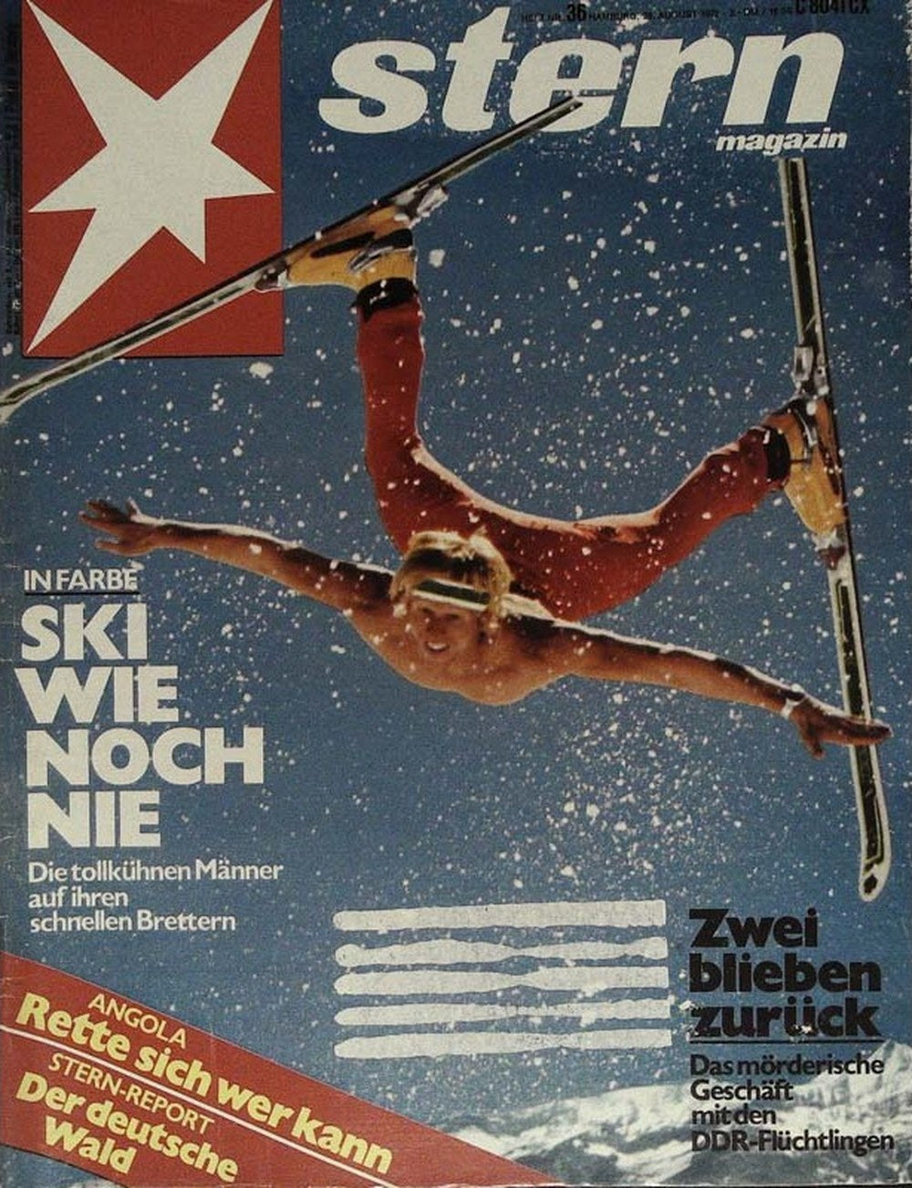 Stern Magazin Deutschland 1975-36 Skifahren Freestyle-Ski Wintersport