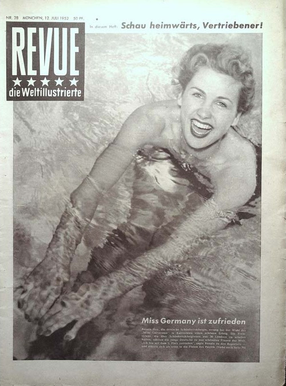 Revue Magazin Deutschland 1952-28 Renate Hoy