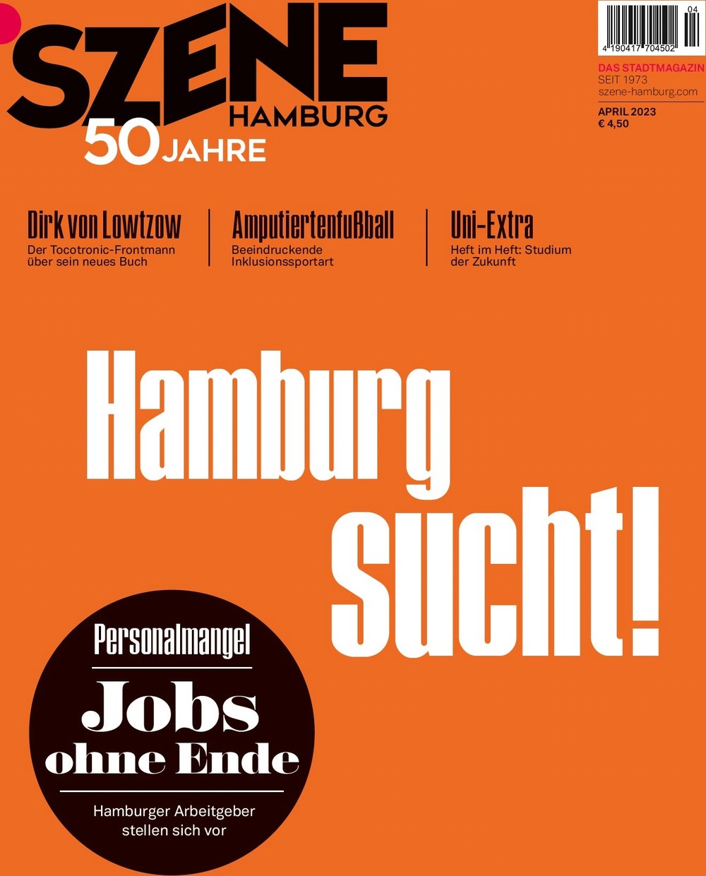 Szene Magazin Deutschland 2023-04 Dirk Von Lowtzow Tocotronic
