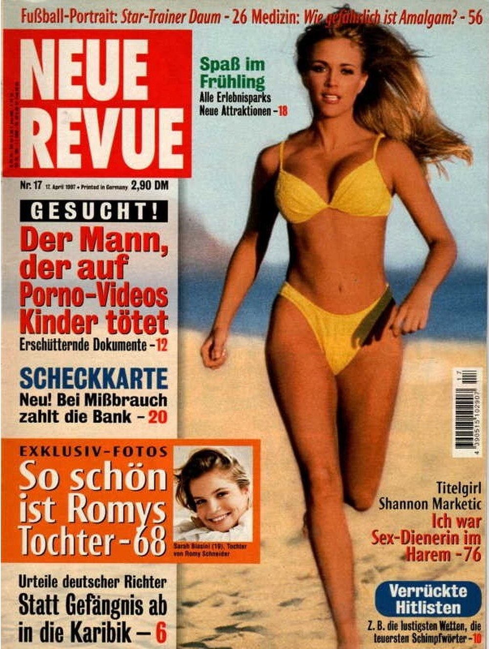 Neue Revue Magazin Deutschland 1997-17 Shannon Marketic Sarah Biasini Christoph Daum
