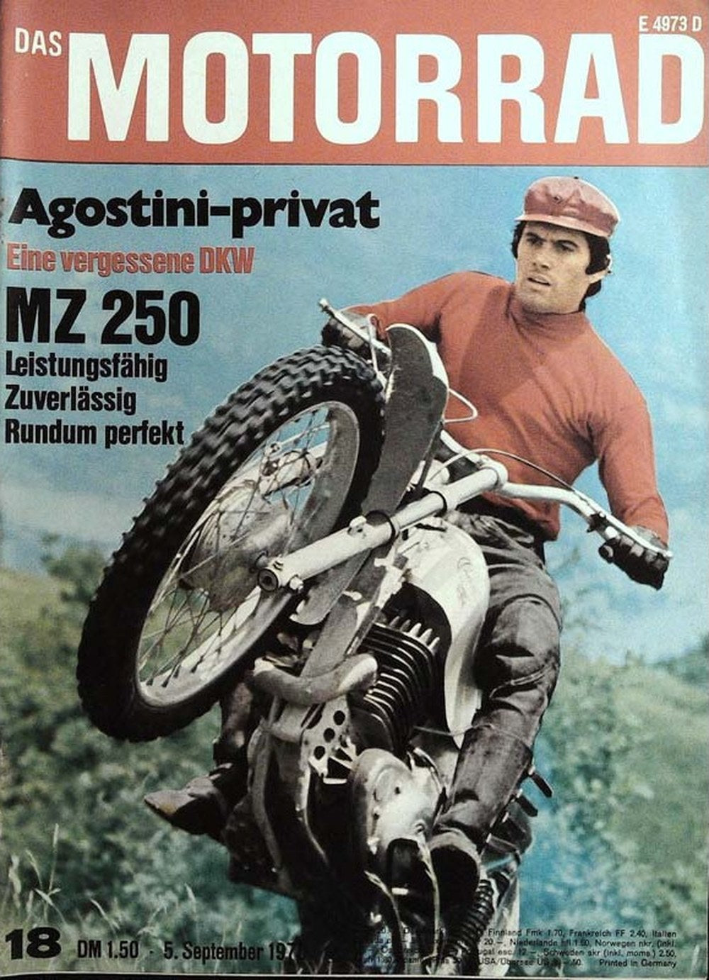Motorrad Magazin Deutschland 1970-18 Giacomo Agostini