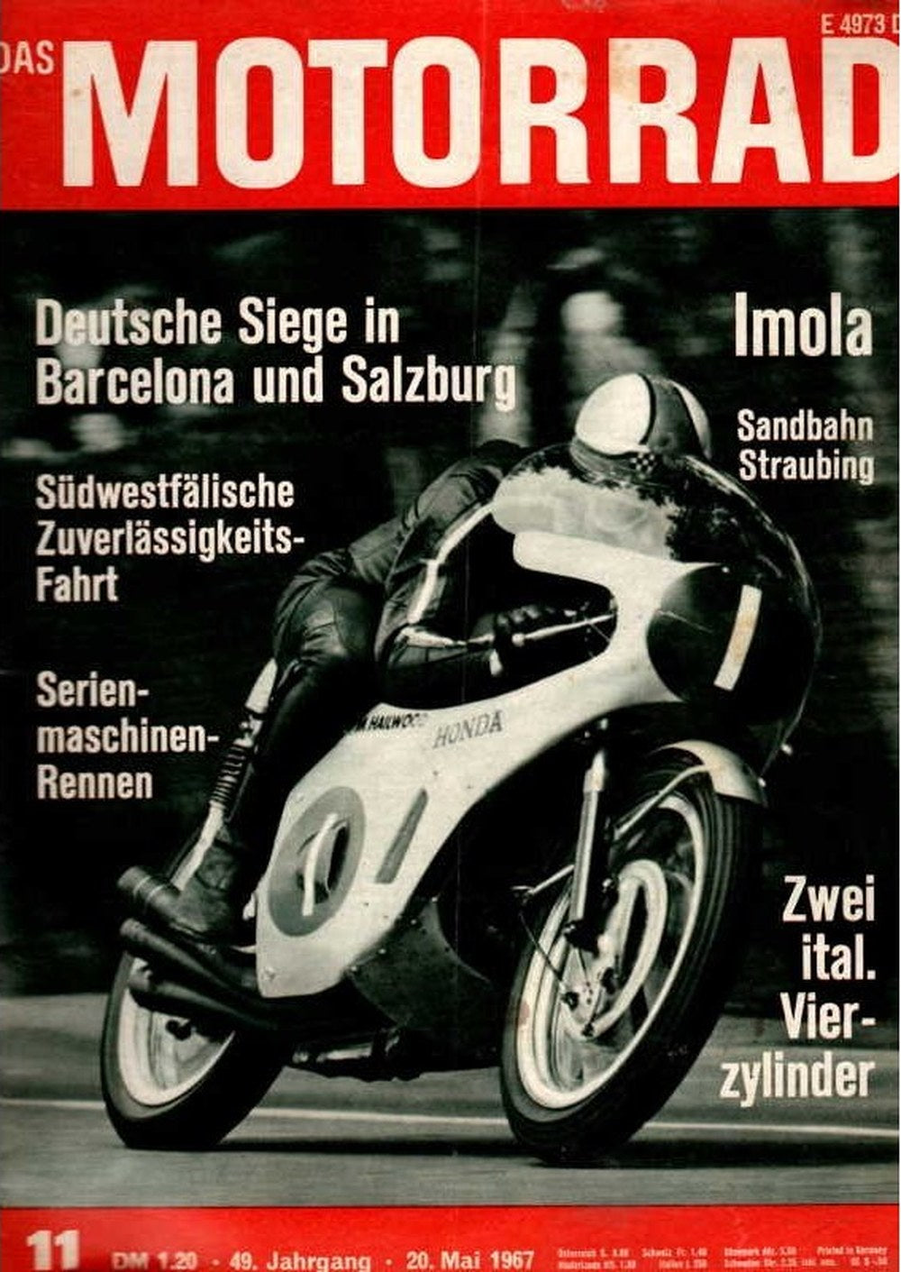 Motorrad Magazin Deutschland 1967-11 Mike Hailwood