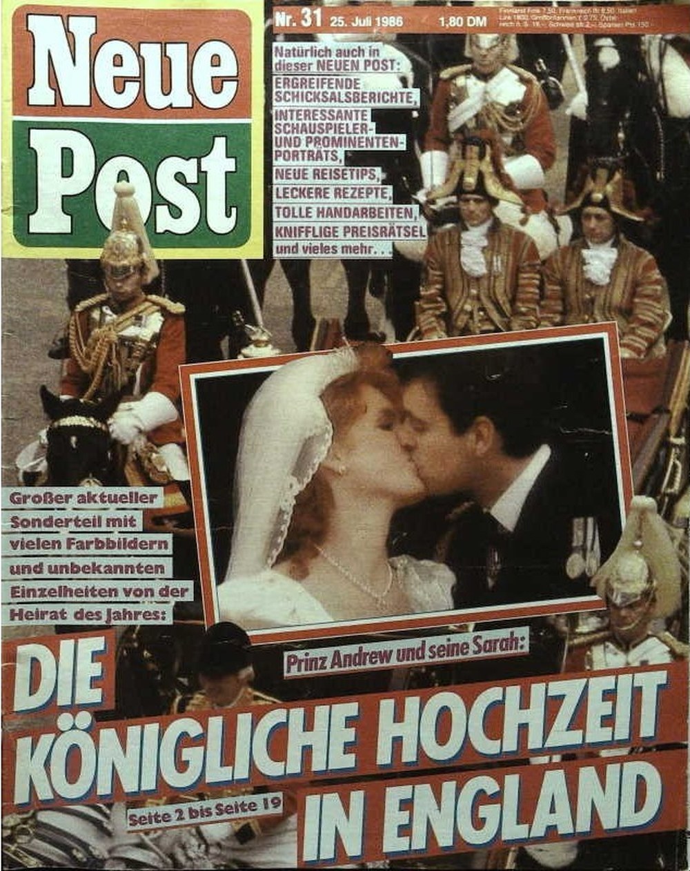 Neue Post Sonderheft Magazin Deutschland 1986-31 Prince Andrew Sarah Ferguson