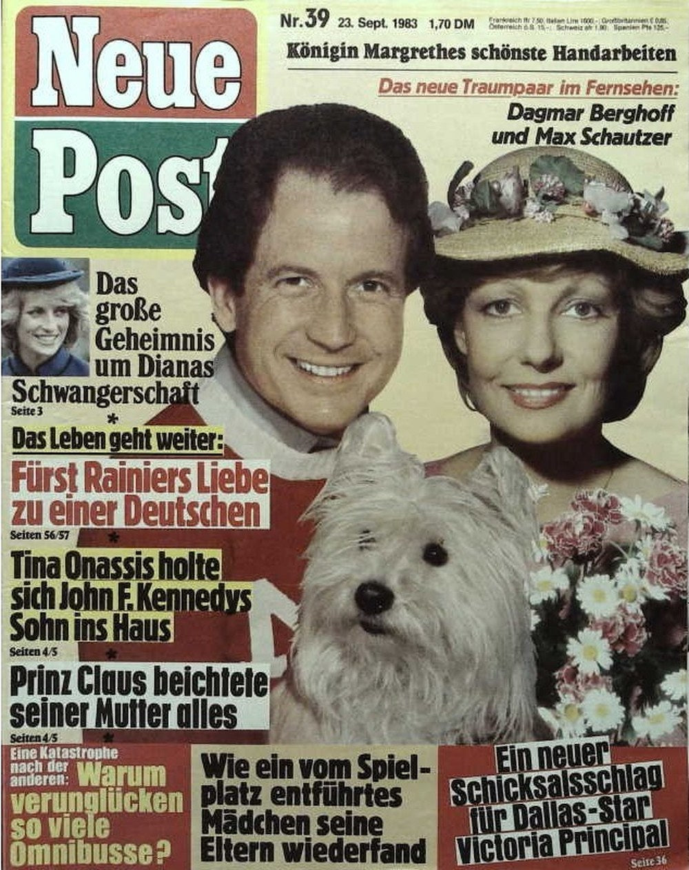 Neue Post Sonderheft Magazin Deutschland 1983-39 Dagmar Berghoff Max Schautzer Diana, Princess Of Wales Rainier III, Prince Of Monaco Tina Onassis