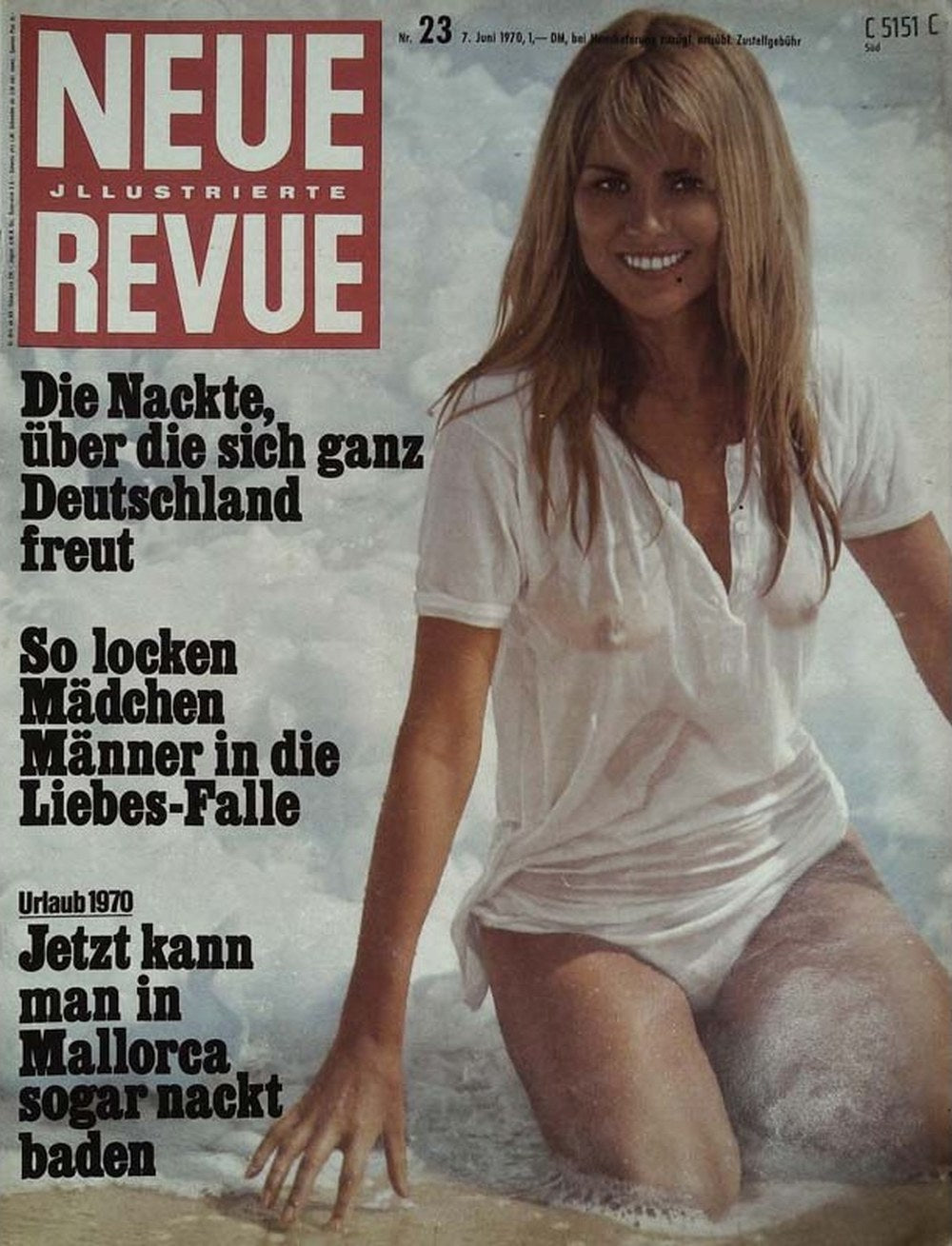 Neue Revue Magazin Deutschland 1970-23 Strandfotografie Mallorca Nudismus Urlaub 1970