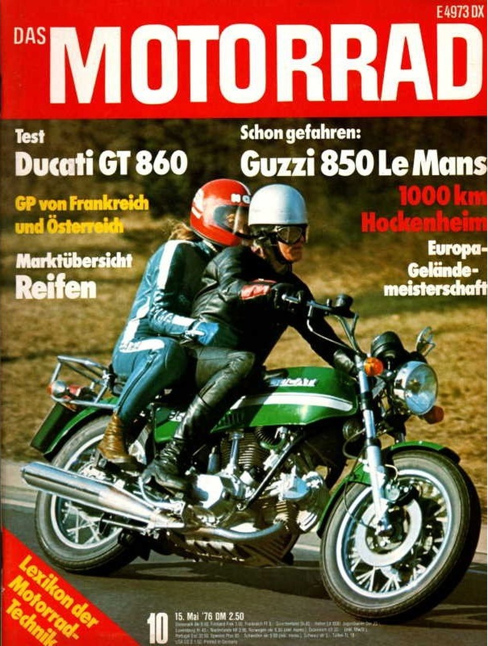 Motorrad Magazin Deutschland 1976-10 Ducati GT 860 Moto Guzzi 850 Le Mans Motorradtest