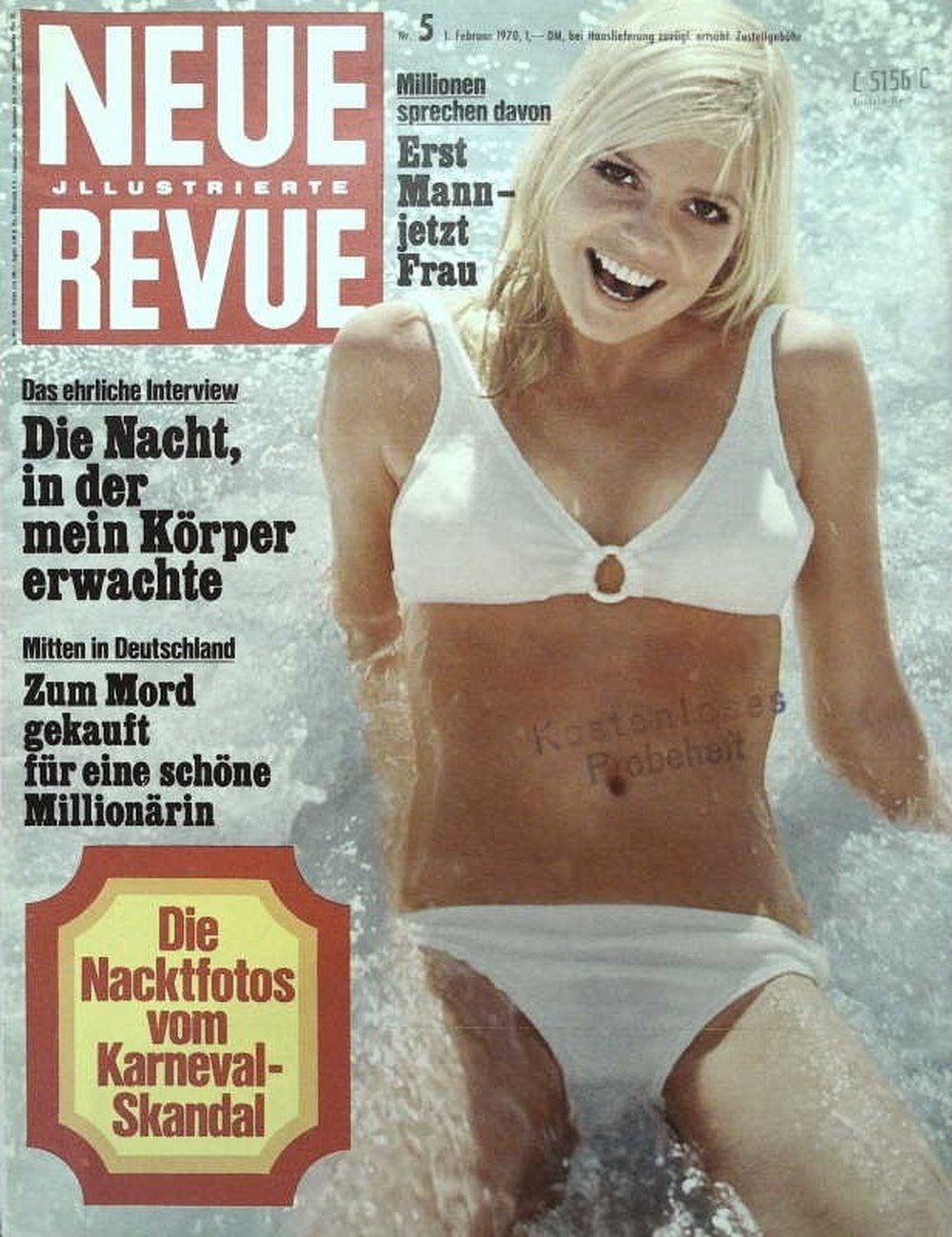 Neue Revue Magazin Deutschland 1970-05 Bikini-Model Promi-Interview True Crime