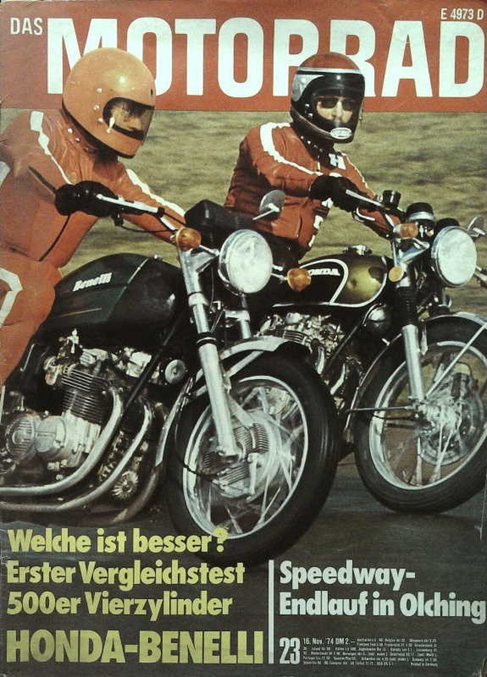 Motorrad Magazin Deutschland 1974-23 Honda-Benelli