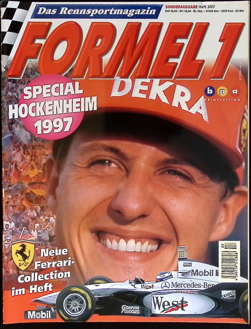Formel 1 Spezial Magazin Deutschland 1997 #2 Michael Schumacher Ferrari