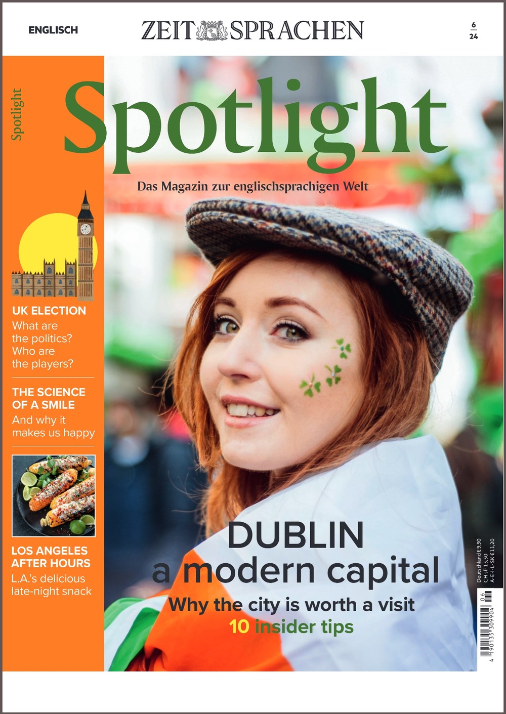 Spotlight Magazin Deutschland 2024-06 Dublin Reiseführer Irland Tourismus Wissenschaft Des Lächelns