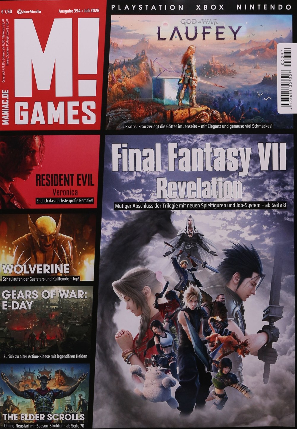 M Games Magazin Deutschland 2026-394 Cloud Strife Sephiroth Tifa Lockhart Zack Fair Aerith Gainsborough