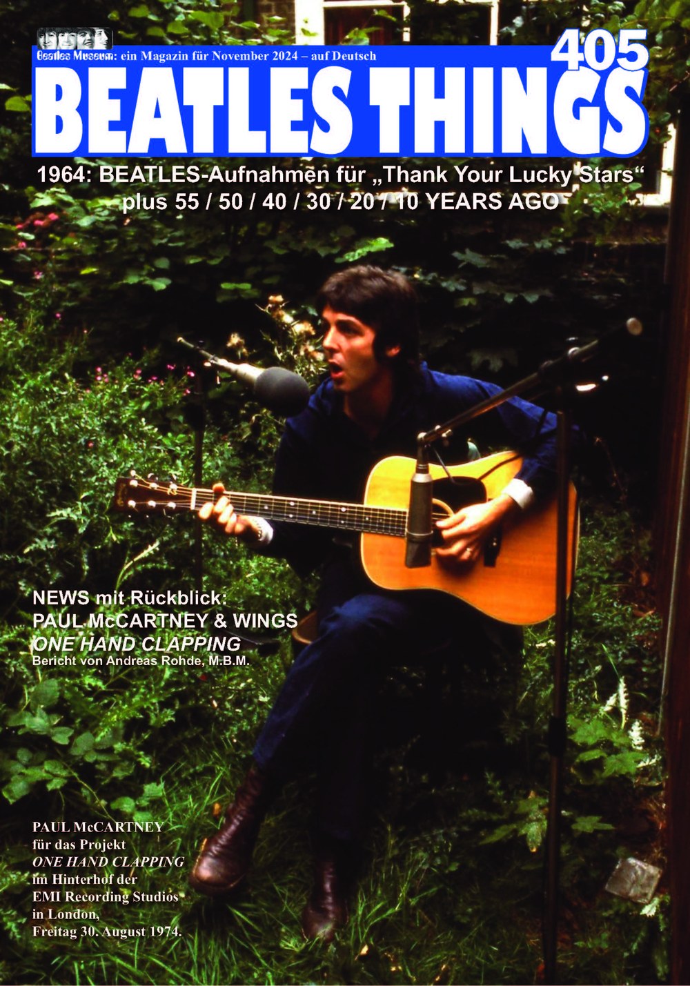 The Beatles Magazin Deutschland 1968-06 Paul McCartney The Beatles Wings