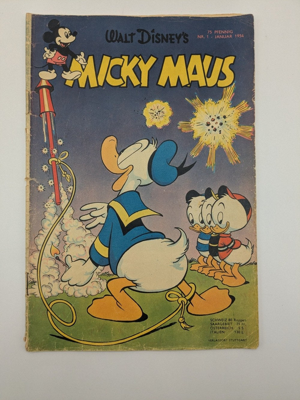 Micky Maus Magazin Deutschland 1954-01 Donald Duck Mickey Mouse