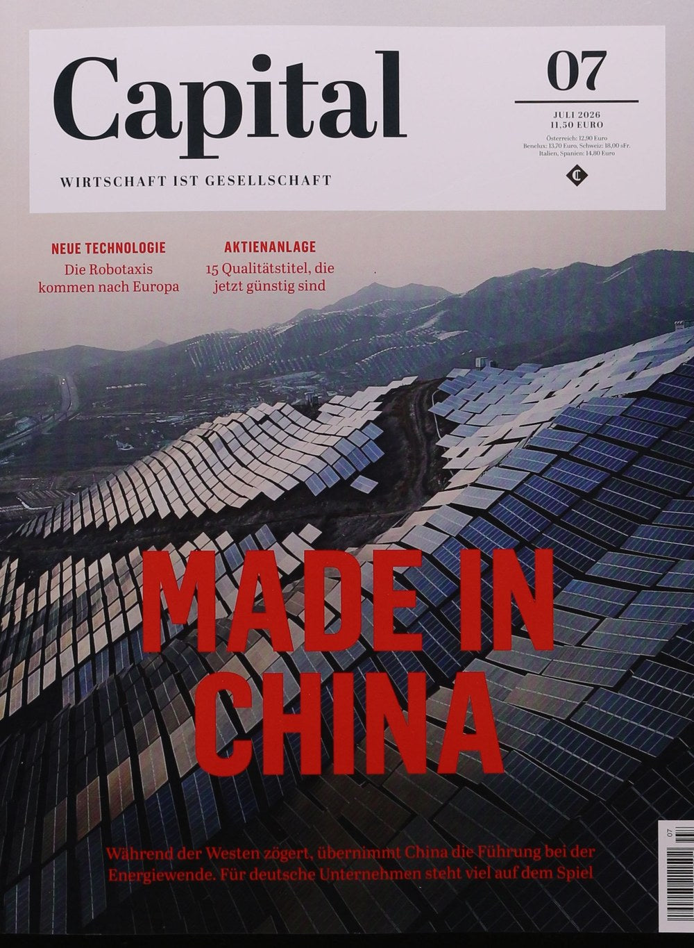 Capital Magazin Deutschland 2026-07 China-Fertigung Solarenergie Energiewende