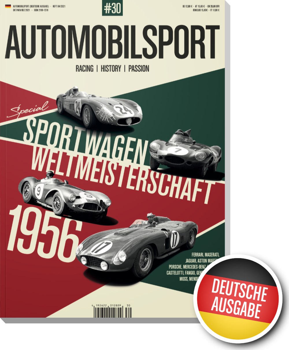 Automobilsport Magazin Deutschland 2021-04 Juan Manuel Fangio Stirling Moss Eugenio Castellotti Peter Collins Ferrari
