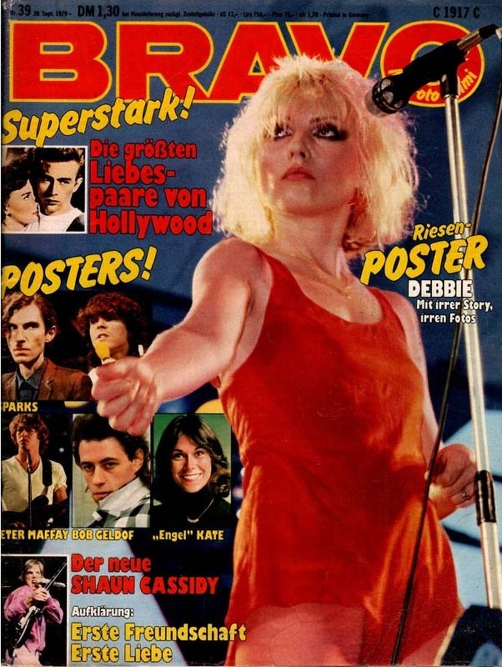 Bravo Magazin Deutschland 1979-39 Debbie Harry Shaun Cassidy Peter Maffay Bob Geldof Kate Bush