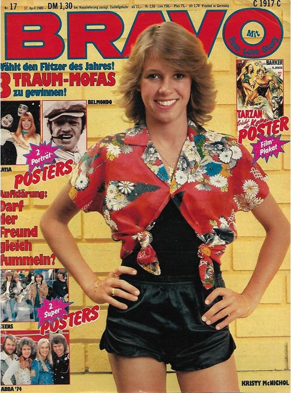 Bravo Magazin Deutschland 1980-17 Kristy McNichol Jean-Paul Belmondo ABBA