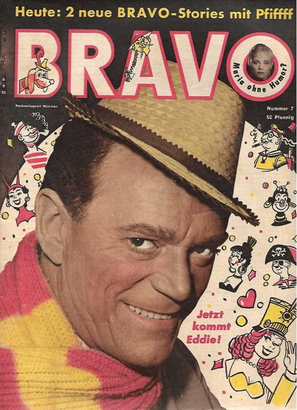 Bravo Magazin Deutschland 1958-07 Eddie Constantine