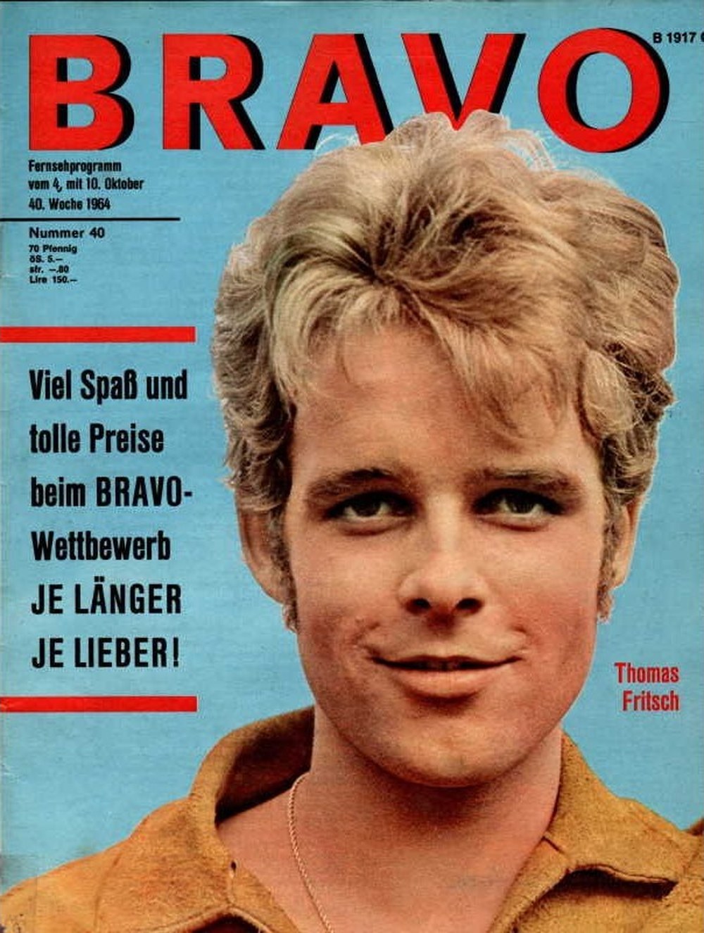 Bravo Magazin Deutschland 1964-40 Thomas Fritsch