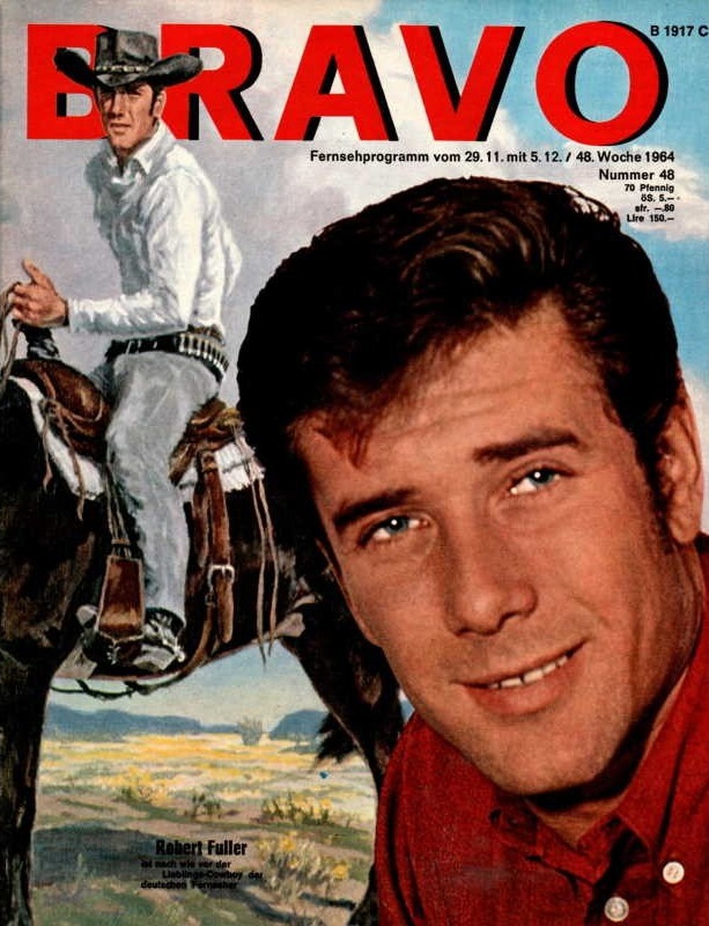 Bravo Magazin Deutschland 1964-48 Robert Fuller