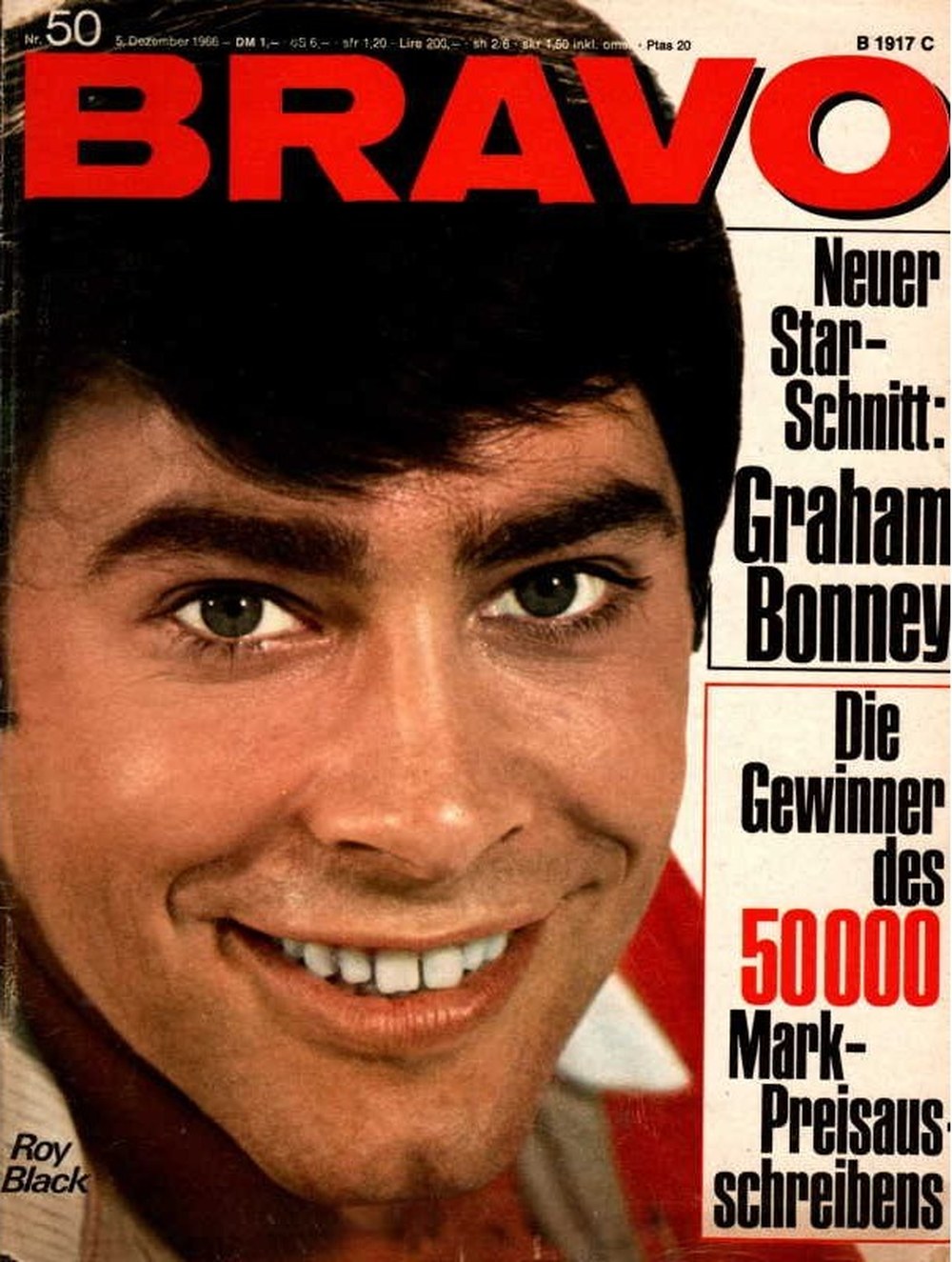 Bravo Magazin Deutschland 1966-50 Roy Black Graham Bonney