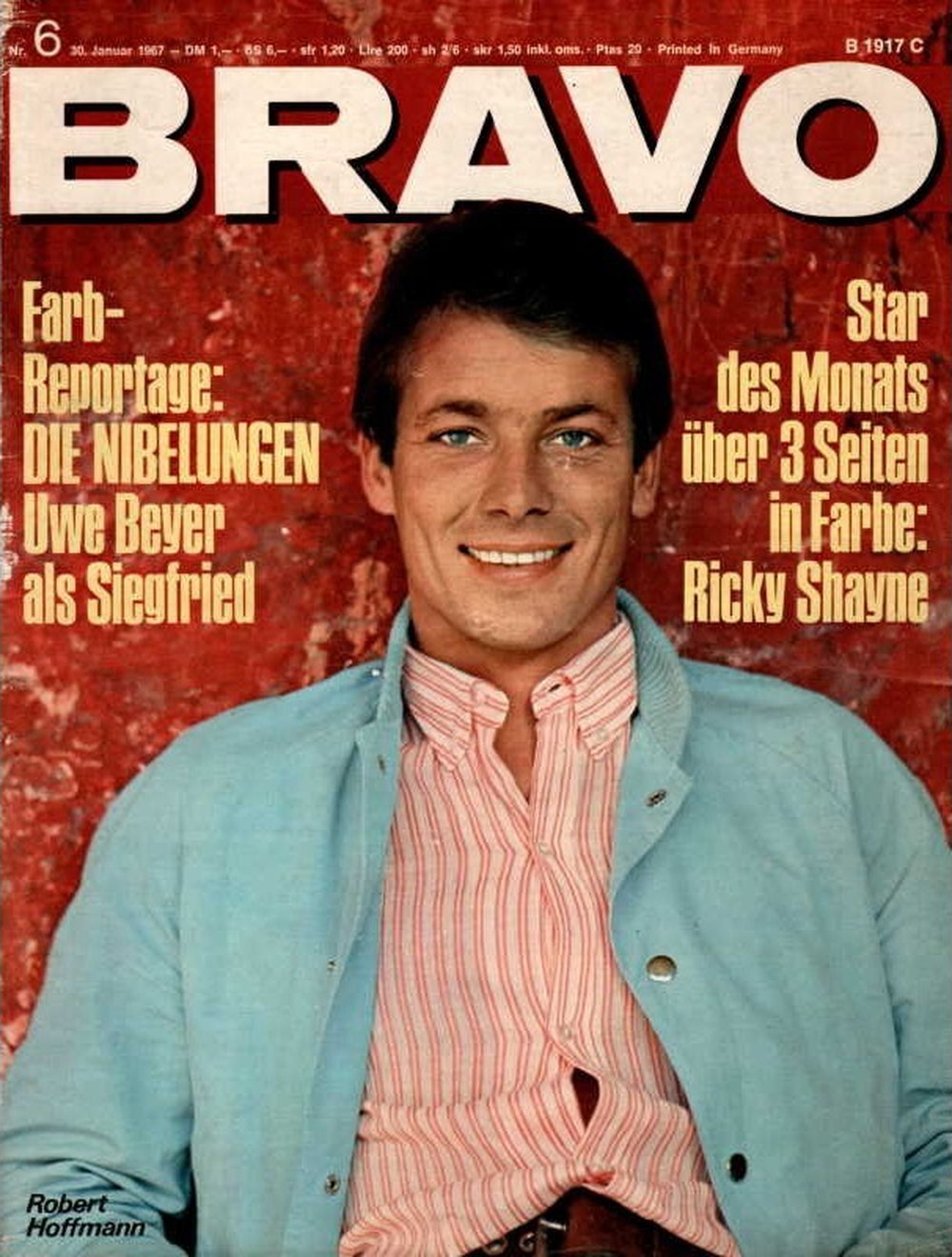 Bravo Magazin Deutschland 1967-06 Robert Hoffmann Uwe Beyer Ricky Shayne