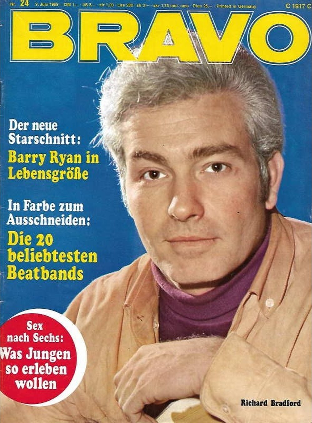 Bravo Magazin Deutschland 1969-24 Richard Bradford Barry Ryan
