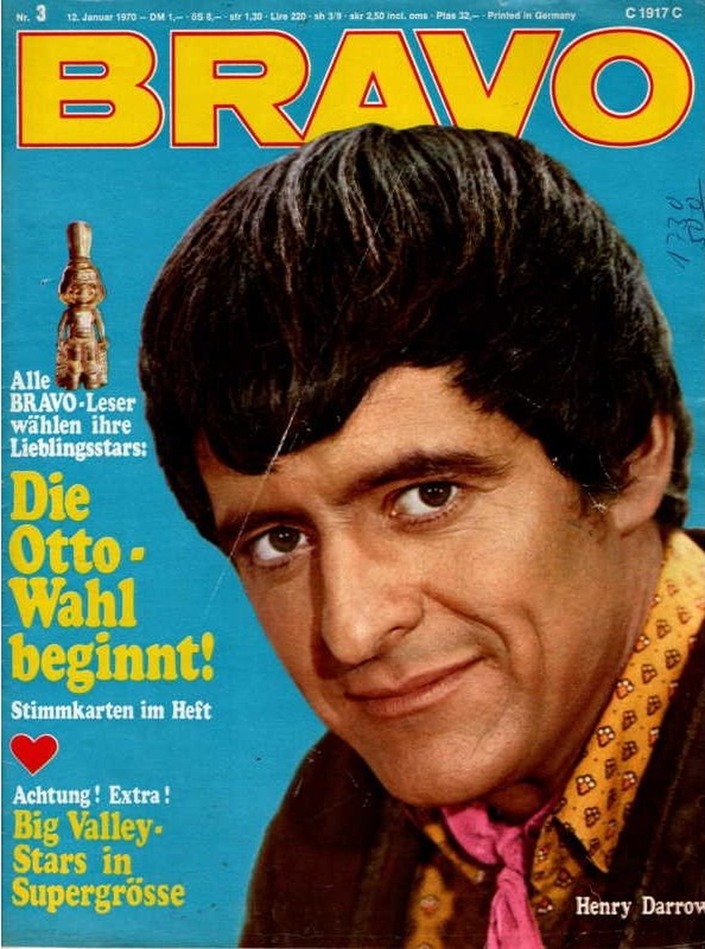 Bravo Magazin Deutschland 1970-03 Henry Darrow