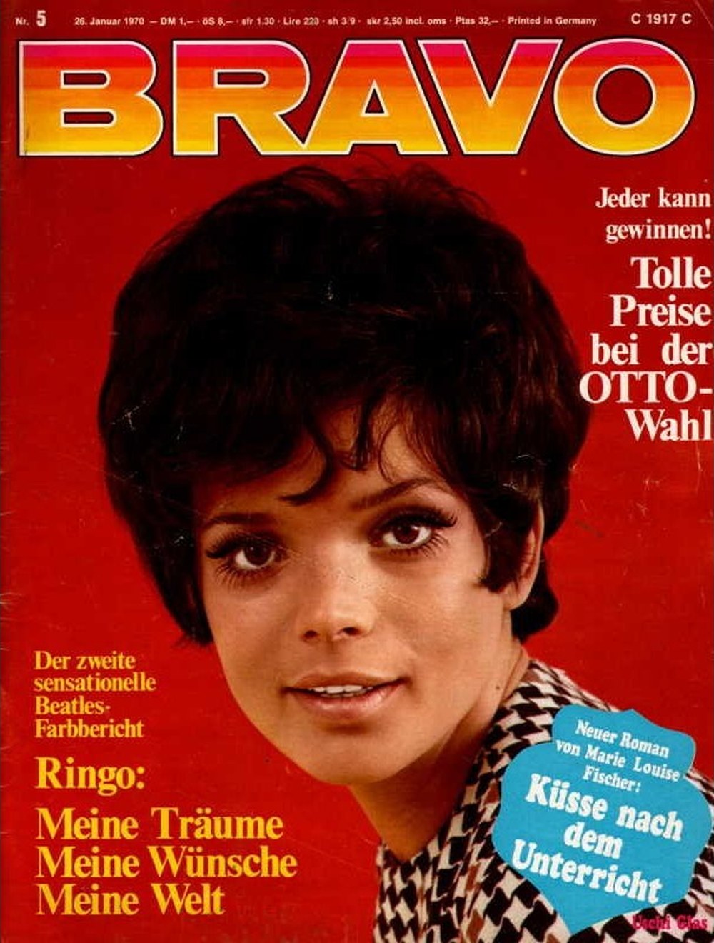 Bravo Magazin Deutschland 1970-05 Uschi Glas Ringo Starr Marie Louise Fischer The Beatles