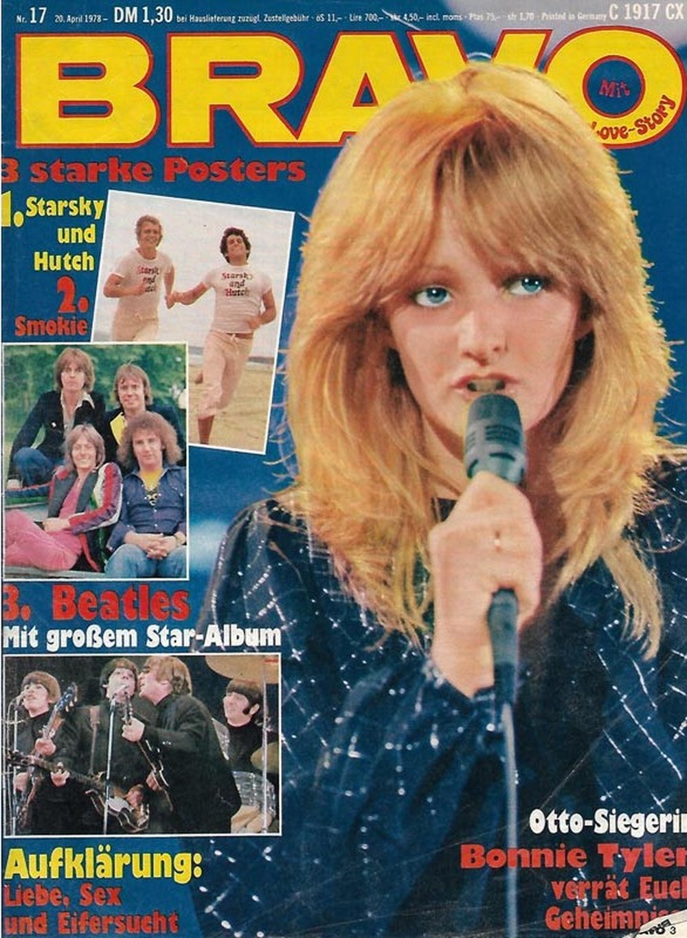 Bravo Magazin Deutschland 1978-17 Bonnie Tyler Starsky Und Hutch Smokie Beatles