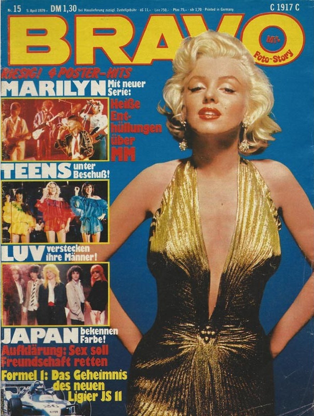Bravo Magazin Deutschland 1979-15 Marilyn Monroe Japan Teens Luv