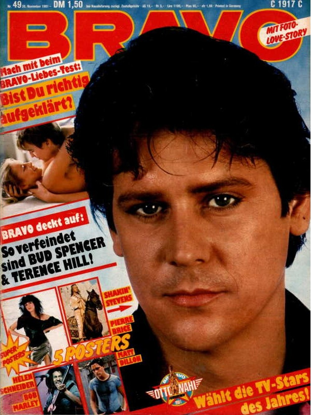 Bravo Magazin Deutschland 1981-49 Shakin' Stevens Pierre Brice Matt Dillon Bud Spencer Terence Hill