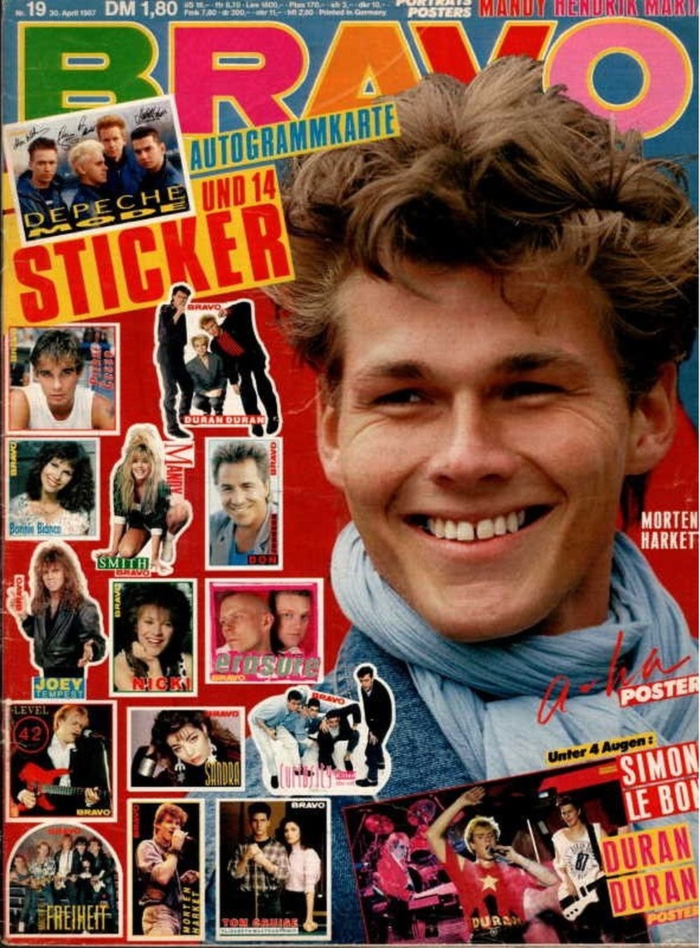 Bravo Magazin Deutschland 1987-19 Morten Harket Simon Le Bon Sandra Bonnie Bianco Joey Tempest