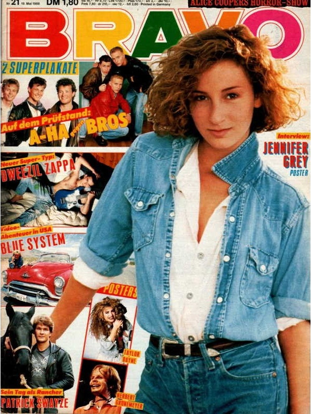 Bravo Magazin Deutschland 1988-21 Jennifer Grey Patrick Swayze Dweezil Zappa Taylor Dayne Herbert Grönemeyer