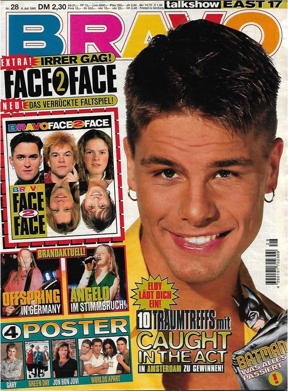 Bravo Magazin Deutschland 1995-28 Eloy De Jong Offspring Angelo Kelly Jon Bon Jovi Gary Barlow