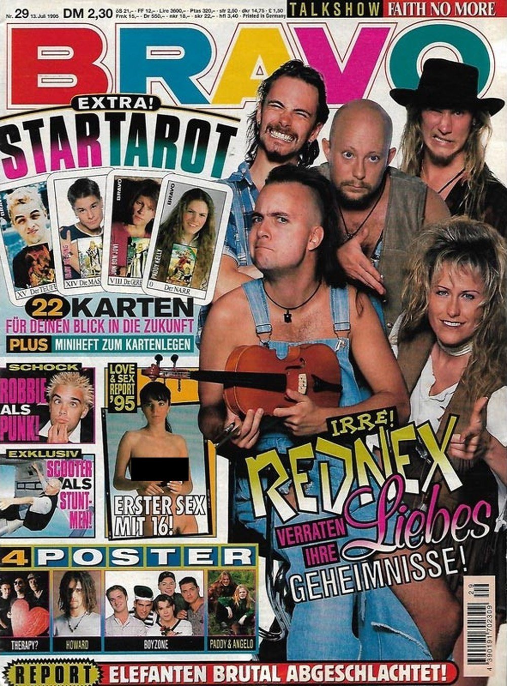 Bravo Magazin Deutschland 1995-29 Rednex Robbie Williams Scooter Faith No More Talkshow