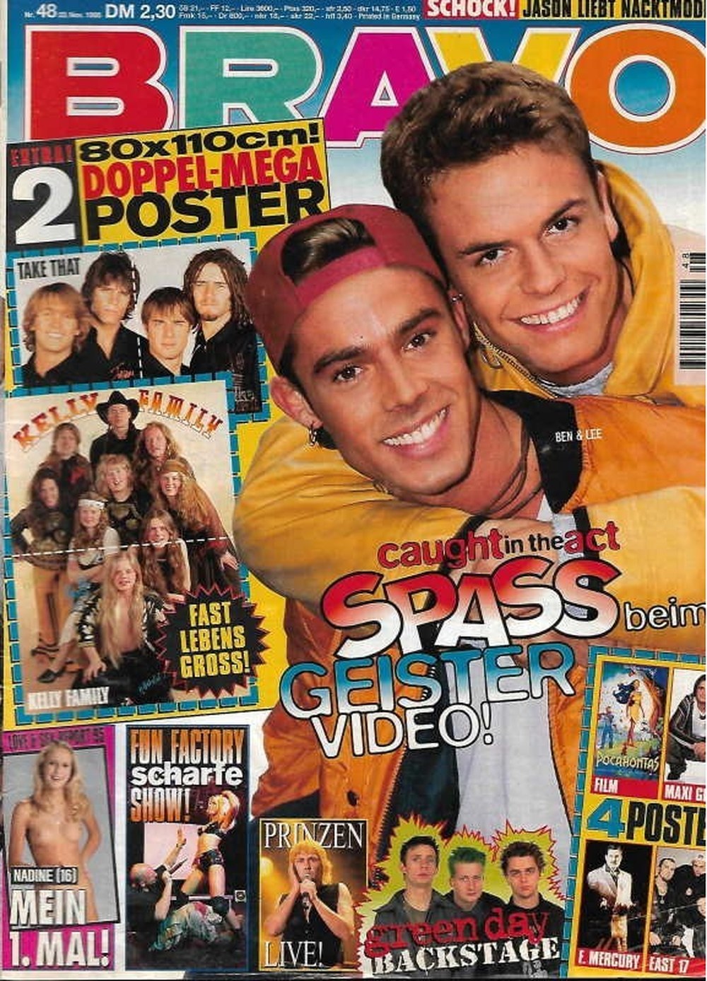 Bravo Magazin Deutschland 1995-48 Ben Salisbury Lee Brennan Nadine Caught In The Act Take That