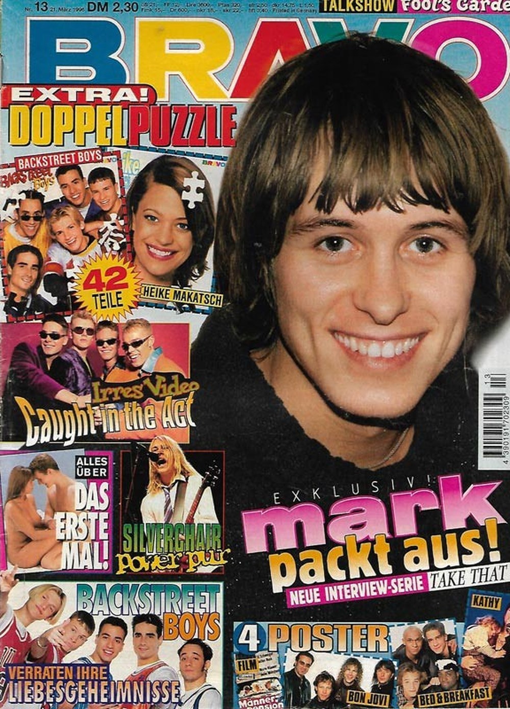 Bravo Magazin Deutschland 1996-13 Mark Owen Heike Makatsch Backstreet Boys Caught In The Act Silverchair