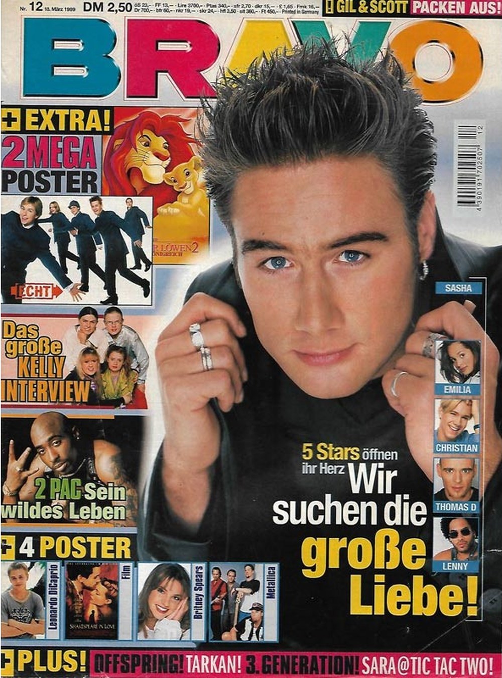 Bravo Magazin Deutschland 1999-12 Sasha Emilia Christian Wunderlich Thomas D Lenny Kravitz