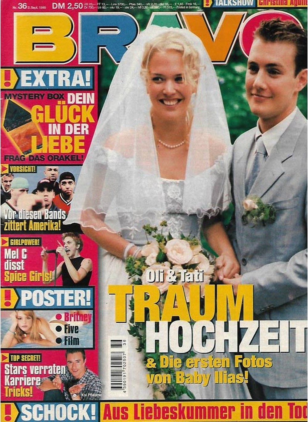Bravo Magazin Deutschland 1999-36 Oli Petszokat Tati Petszokat Mel C Britney Spears Kai Pflaume
