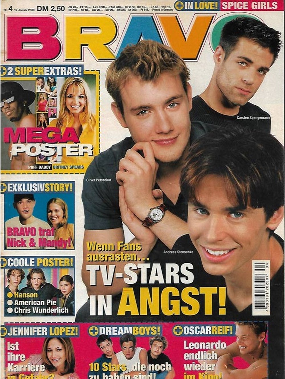 Bravo Magazin Deutschland 2000-04 Oliver Petszokat Andreas Stenschke Carsten Spengemann Britney Spears Puff Daddy