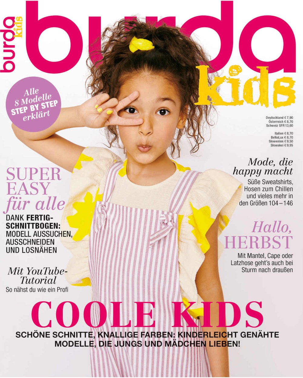 Burda Kids Magazin Deutschland 2021-02 Kindermode Schnittmuster Herbstkleidung