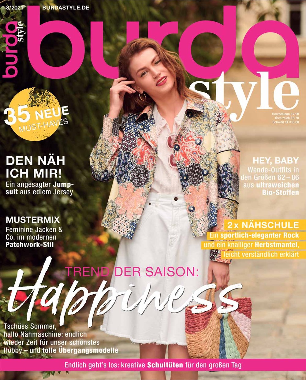 Burda Style Magazin Deutschland 2021-08 Nähen Mode Übergangsmode Herbst