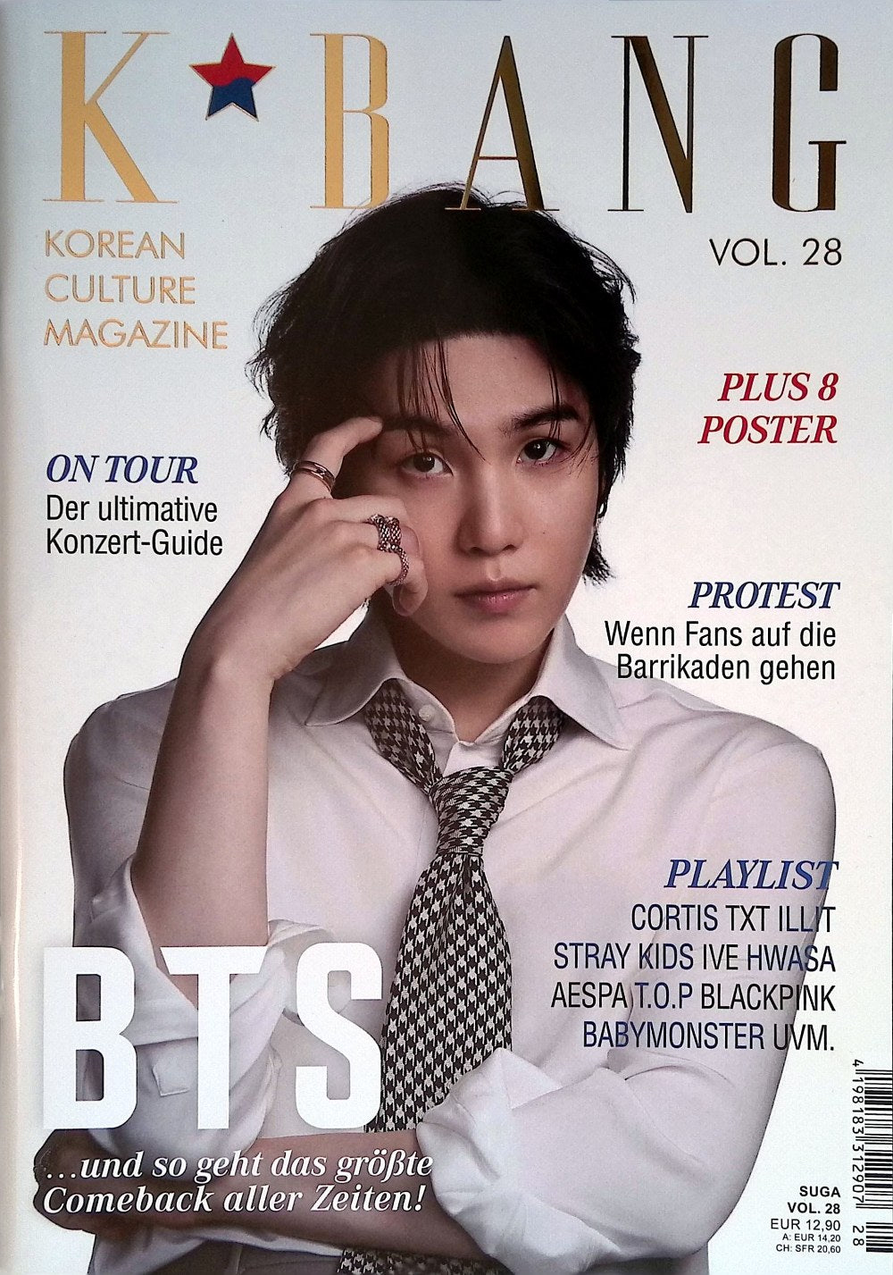 K*Bang Magazin Deutschland 2026 #28 Suga BTS Cortis TXT Illit Stray Kids + Poster