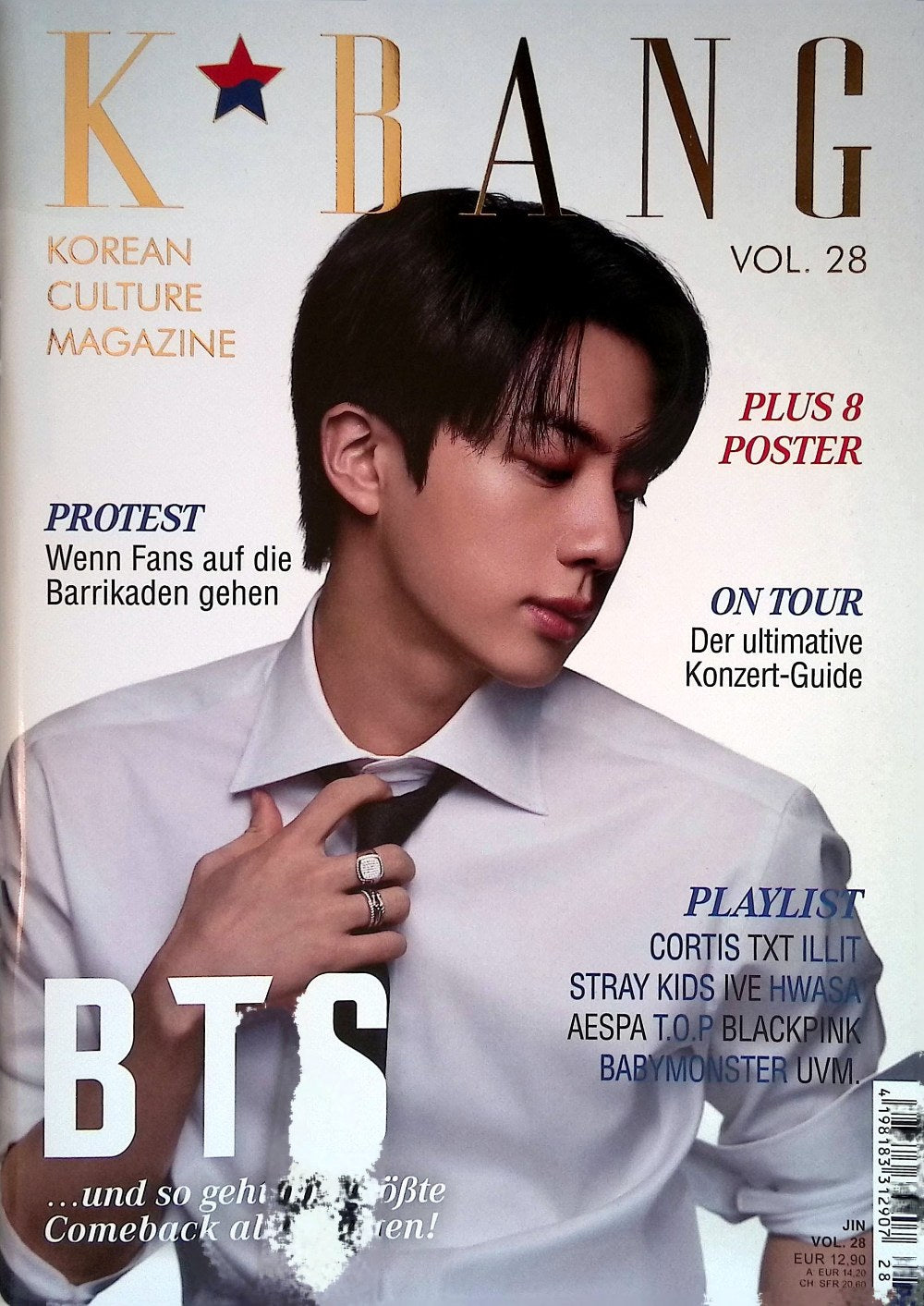 K*Bang Magazin Deutschland 2026 #28 Jin BTS Curtiss TxT Illit Stray Kids + Poster