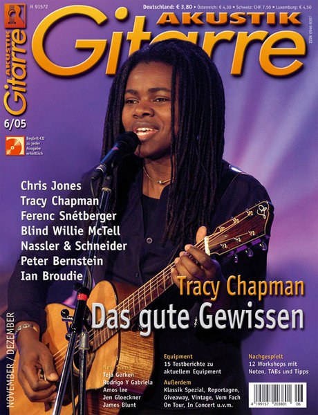 Akustik Gitarre Magazin Deutschland 2005-06 Tracy Chapman Chris Jones Ferenc Snetberger Blind Willie McTell Ry Cooder
