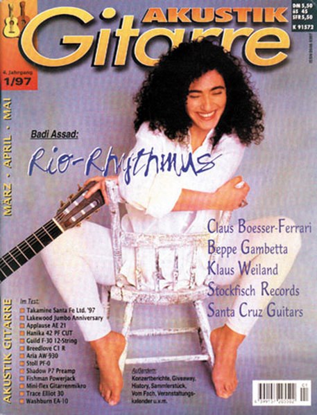 Akustik Gitarre Magazin Deutschland 1997-01 Badi Assad Claus Boesser-Ferrari Beppe Gambetta Klaus Weiland Stockisch Records