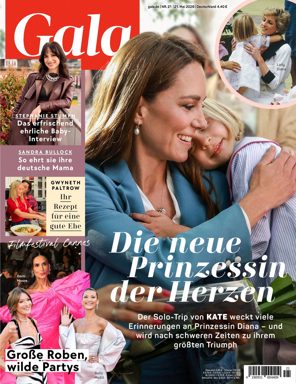 Gala Magazin Deutschland 2026-21 Catherine, Princess Of Wales Diana, Princess Of Wales Stephanie Stumph Sandra Bullock Gwyneth Paltrow